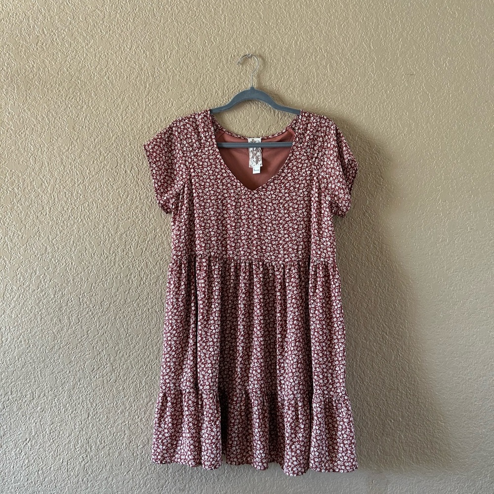 Floral V-Neck Dress